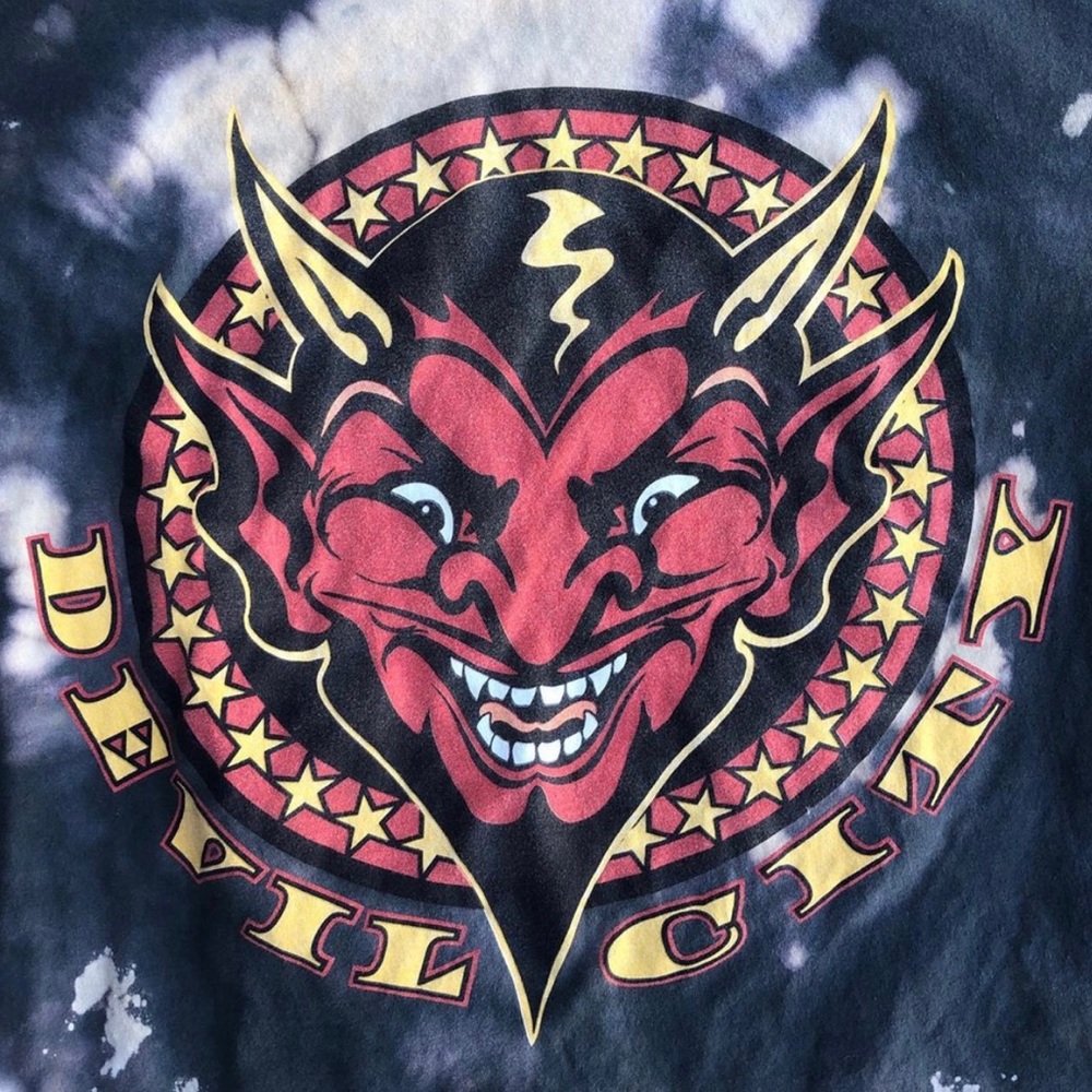 Custom Bleached Devil City Tee - image 2